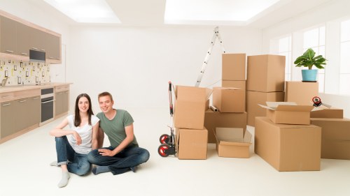 Secure storage unit with labeled household items in Kingscross